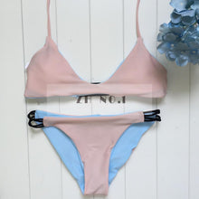 bikinis swimwear padded style swimming suit halter printed swimsuit bikinis set women high neck beachwear J4U66