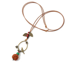 bohemian long rope chain alloy bird leaf pendants necklaces for women vintage maxi necklace choker femme long sweaterchain J4U66