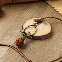 bohemian long rope chain alloy bird leaf pendants necklaces for women vintage maxi necklace choker femme long sweaterchain J4U66
