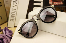 trend leopard sunglasses for women men round retro sun glasses J4U66