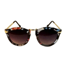 trend leopard sunglasses for women men round retro sun glasses J4U66