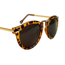 Brand Designer Trend Leopard Sunglasses For Men Round Retro Sun Glasses J4U66