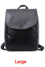 women pu black leather backpacks school bags students back bag ladies travel bags package mochila feminina J4U66