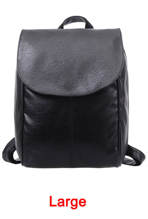 women pu black leather backpacks school bags students back bag ladies travel bags package mochila feminina J4U66