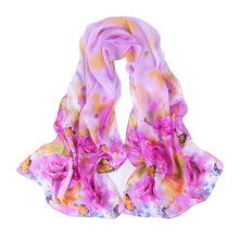 Chiffon Womens Scarf Fashion Long Warm Shawl Infinity foulard echarpe Floral Scarf Women bufandas Pashmina  J4U66