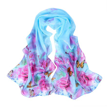 Chiffon Womens Scarf Fashion Long Warm Shawl Infinity foulard echarpe Floral Scarf Women bufandas Pashmina  J4U66