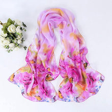 Chiffon Womens Scarf Fashion Long Warm Shawl Infinity foulard echarpe Floral Scarf Women bufandas Pashmina  J4U66
