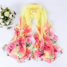 Chiffon Womens Scarf Fashion Long Warm Shawl Infinity foulard echarpe Floral Scarf Women bufandas Pashmina  J4U66