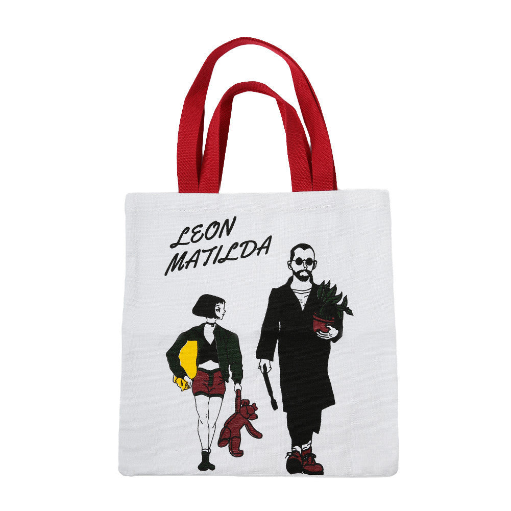 womens canvas tote bag woman tote shopping bag character printed shoulder bag ladies handbags bolsos J4U66