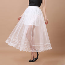 european skirts women runway long skirt sheer tulle skirt elastic waist lining midi maxi skirt faldas black white J4U66