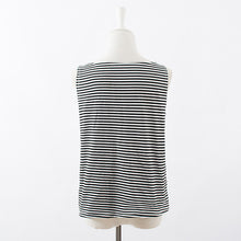 European and American Women Fashion Wild Striped Sleeveless T-shirt women clothing women tops femini T Shirts J4U66