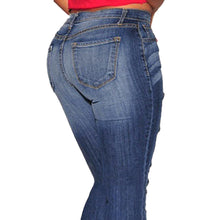 fall women denim destroyed skinny jeans high waist jeans woman stretchy ripped hole pencil pants vaqueros mujer J4U66