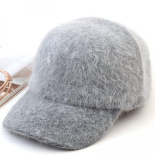 Fall Beanies Knitted Hats Rabbit Fur Cap 7 Colors Snapback Cap LadiesFashion Skullies Elegant Women Hats J4U66