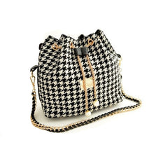 Fashion Brand Women Leather Messenger Bag Houndstooth Luxury Designer Handbags Shoulder Bag bolsos Sac a main Feminina J4U66