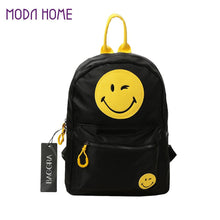 canvas smiley school bag backpack casual children smile school bags for teenagers womens travel bag kids mochila J4U66
