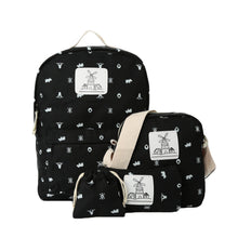 deer print women anime backpack mochila escolar shoulder school bags for teenagers girls 4pcs set canvas backpacks J4U66