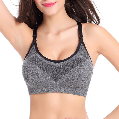 design women bra top padded fitness tank tops workout stretch J4U66