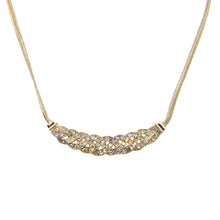 jewelry rhinestone crystal hemp flower pendant necklace statement necklace clavicle chain bib jewelry for women J4U66