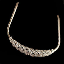 jewelry rhinestone crystal hemp flower pendant necklace statement necklace clavicle chain bib jewelry for women J4U66