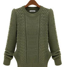 Fashion Long Sleeve Casual Pullovers Women Sweaters Tops Sweaters For Women 4 Colors Women Knitwears  J4U66