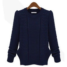 Fashion Long Sleeve Casual Pullovers Women Sweaters Tops Sweaters For Women 4 Colors Women Knitwears  J4U66