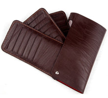 Fashion Luxury Men Women Faux Leather Business Card Slot Credit Card Holder Bag Multilayer Package Card Case J4U66