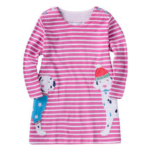 Fashion New Kids Girl Dresses Casual Cartoon Print Dress Girls Clothes J4U66