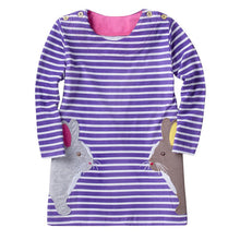 Fashion New Kids Girl Dresses Casual Cartoon Print Dress Girls Clothes J4U66