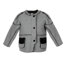 Fashion New Patchwork Velvet Jacket Unisex Kids Boys Girls Winer Warm Coat BOBORA J4U66