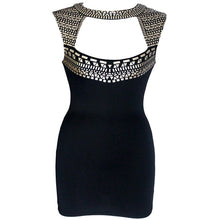 sequin women sleeveless backless party bodycon sexy bandage punk J4U66