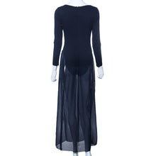 Fashion Sexy Design Bodycon Long Sleeves Playsuit Black Elegant Rompers Womens Dress Overalls for Women J4U66