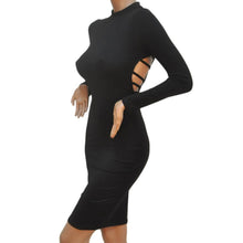 Fashion Sexy Women Dress Package Hip Dresses Sexy Club Dress Long Sleeve Bandage Bodycon Night Club Wear Vestido De Festa J4U66