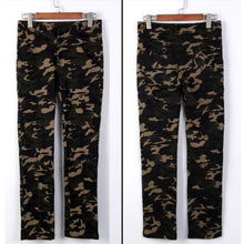 Fashion Skinny Casual Military Women Pants Camouflage Slim Overalls Army Skinny Pencil pants J4U66