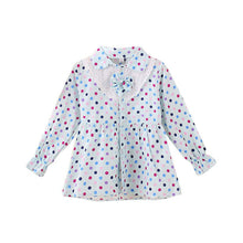 Baby Girls Blouse Little Kids Tops Long Sleeve Polka Dot Shirts 1-4 Years PY2 J4U66
