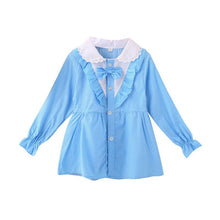 baby girls blouse little kids tops long sleeve polka dot shirts 1~4 years J4U66