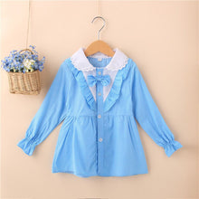 baby girls blouse little kids tops long sleeve polka dot shirts 1~4 years J4U66