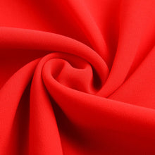 women blouses turn down collar keyhole chiffon shirt button front ruffled cuff plus size women tops red J4U66