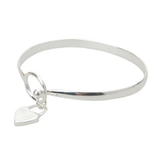 Women Charm Peach Heart Bangle Bracelet Cuff Silver Plated Bangle Bracelets J4U66