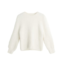 women hand knitted mohair sweater solid turtleneck long sleeve casual lady pullover thick warm loose women knitwear J4U66