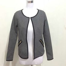 Fashion Women Open Stitch Coat Jacket Long Sleeve Casual Short Cardigan Zipper Pockets Slim Suit Outerwears Tops J4U66