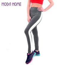 women pants stripe high waist stretch long pants trousers pantalones mujer J4U66
