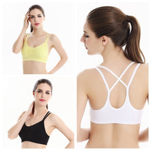 women seamless bra fitness padded workout sexy tank tops bras J4U66