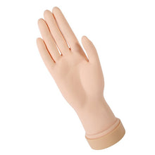 women soft movable flex hand nail art acrylic gel tips design practice training model J4U66