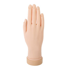 Soft Movable Flex Hand Nail Art Acrylic Gel Tips Design Practice Training Model J4U66