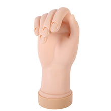 Soft Movable Flex Hand Nail Art Acrylic Gel Tips Design Practice Training Model J4U66