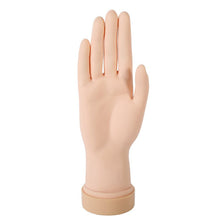 women soft movable flex hand nail art acrylic gel tips design practice training model J4U66