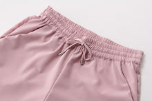 Women Trousers Chiffon Pants Casual Slim Drawstring Waist Pants Women Pants J4U66