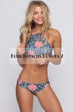floral push up bikini floral neoprnene swimwear bikinis underwear beach swimsuits bikini set J4U66