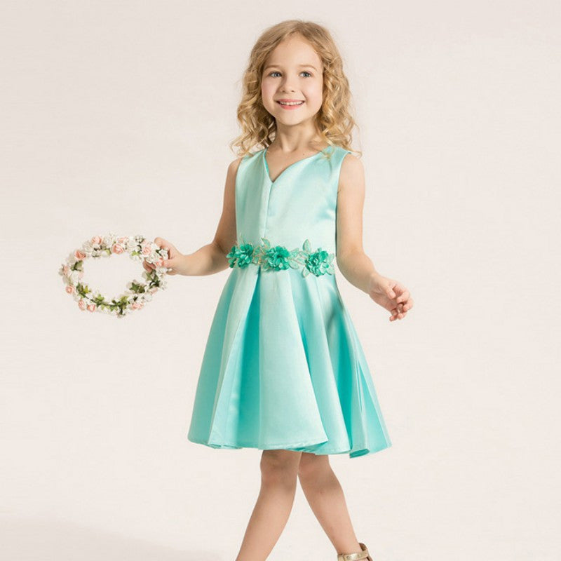 Girls Dress High-grade Wedding Dresses Children Embroidered Party Dresses Bridesmaid Dress Girl Kids Clothes PY2 J4U66