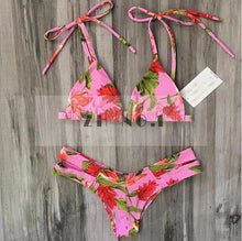hot women sexy black red strappy push up bikini bandage padded brazilian swimwear swimsuit3 J4U66